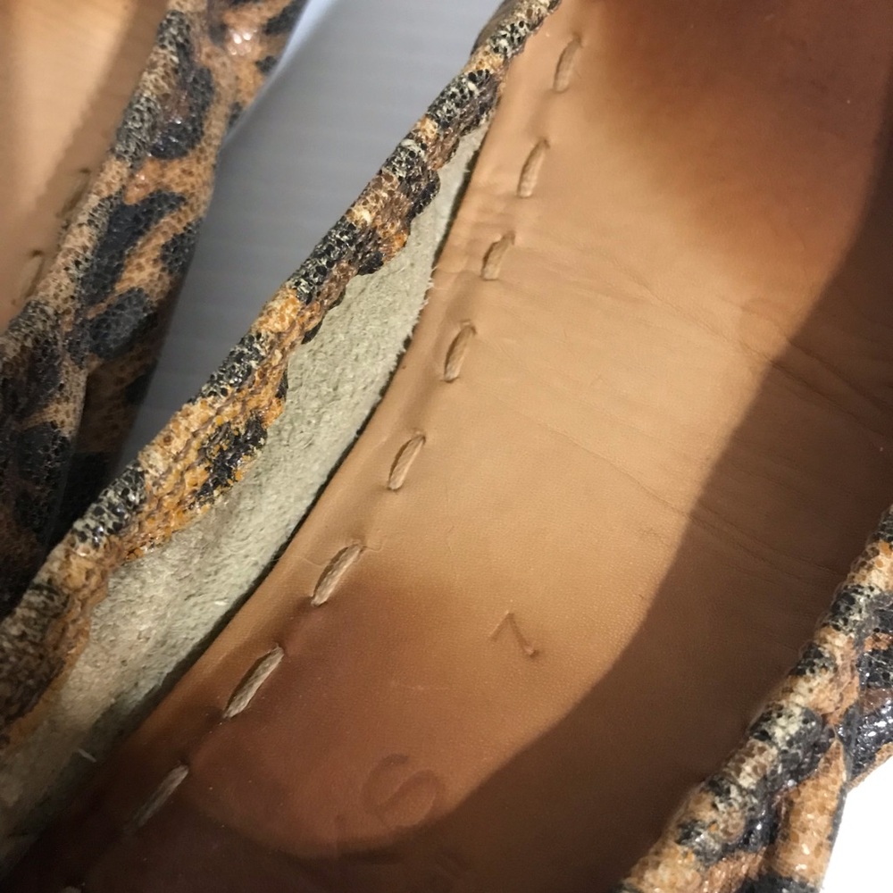 Tieks Leopard Print Women's Ballet Flats - Brown Size 7 - Picture 9 of 9